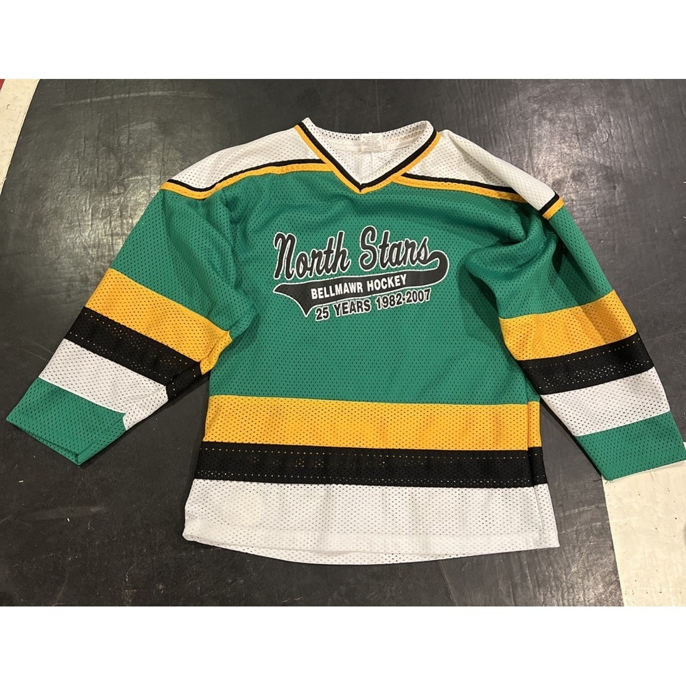 Vintage‎ North Stars Bellmawr Hockey 25 Years Hockey Jersey 2007 Youth X Larg